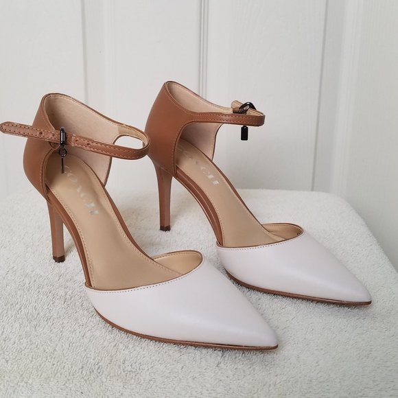 Coach Ankle Strap Heels NEW NEVER WORN - Picture 1 of 7